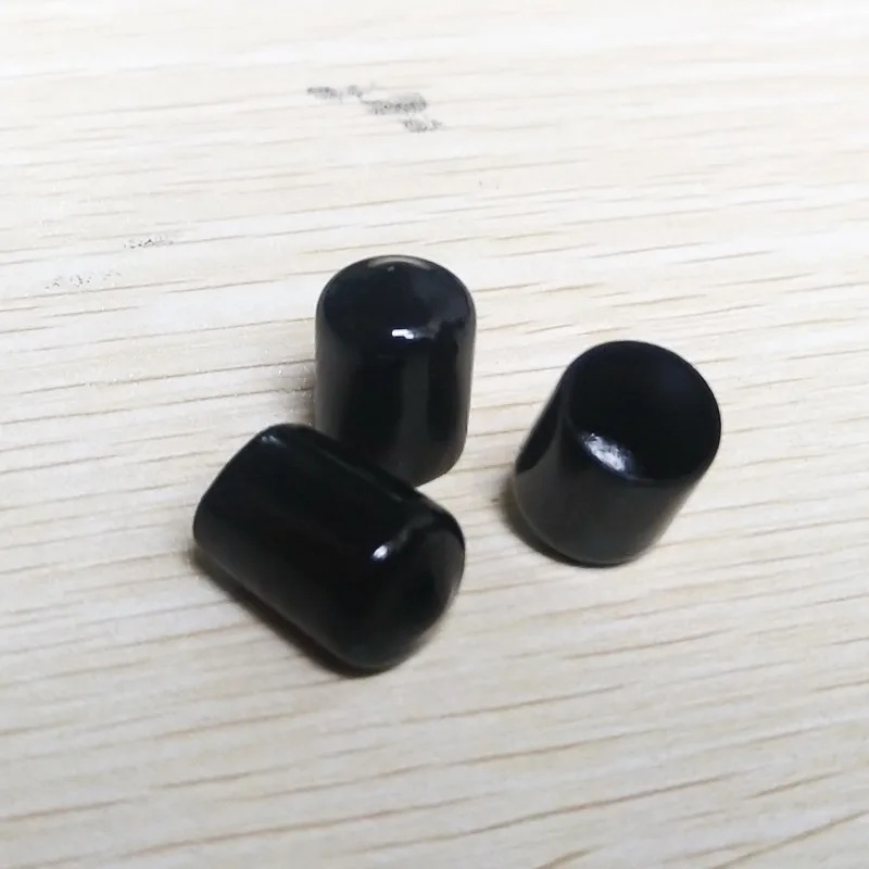 10mm diameter protective cover Rubber Covers Dust Cap for connector metal tubes 100pcs/lot