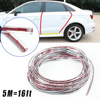 

1pc Transparent Car Door Edge Trim Ship Molding Rubber Guard Scratch Protector Clear Strip Decor Auto Accessories
