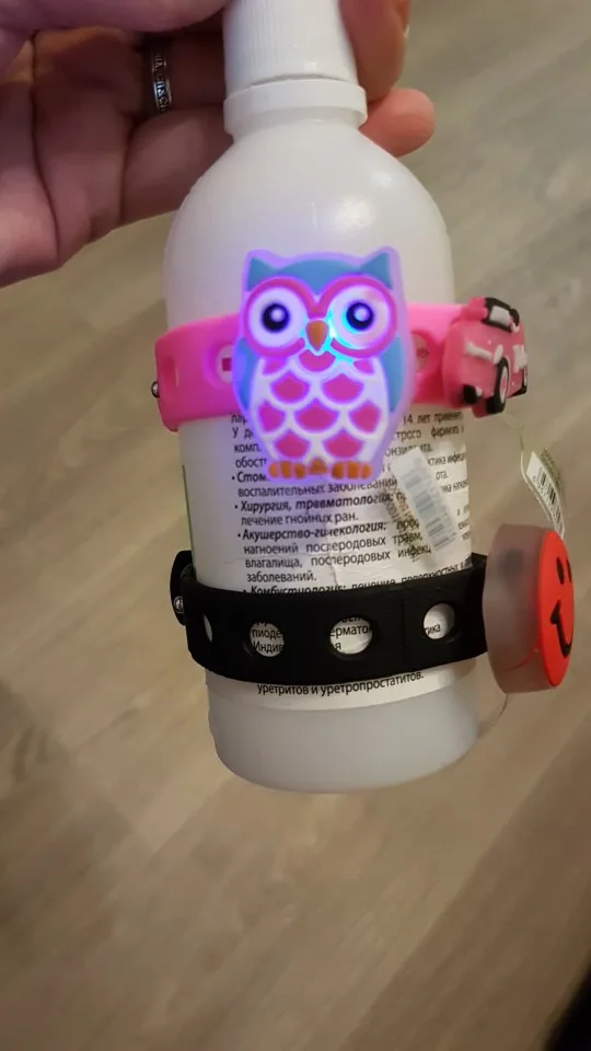 LED猫头鹰鞋花 手腕带