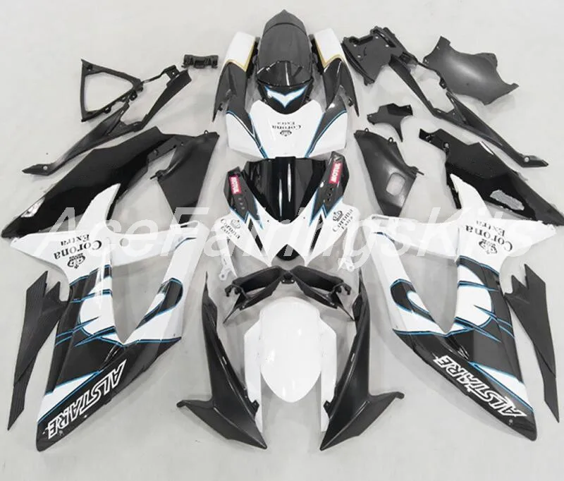 

New TOP (Injection molding) ABS Fairing Kits Fit For Suzuki GSX-R600 GSX-R750 K8 2008 2009 2010 Fairings set white black corona