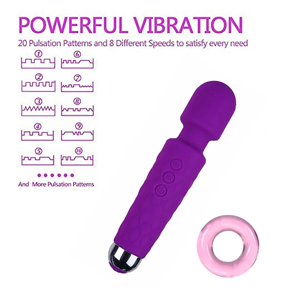 

Powerful Magic Wand AV Vibrator Sex Toys for Women G-Spot Vibrating Clitoral Stimulator Vibrator Massager Adult Sex Toy Goods