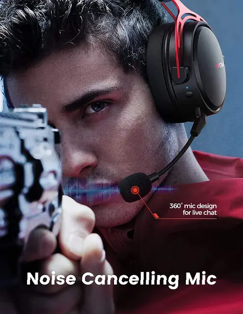 Mpow-auriculares inalámbricos Air 2,4G para videojuegos, cascos con  micrófono y cancelación de ruido, transmisor USB para PC y videojuegos,  para PS5/PS4/PC - AliExpress