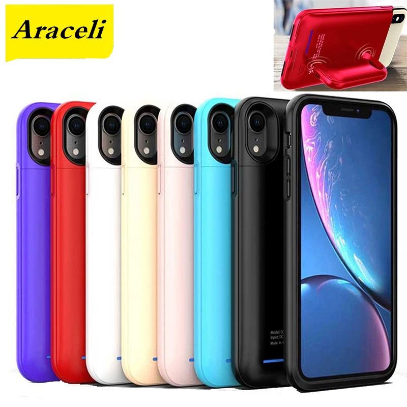 Аккумулятор 4000 мАч для iphone XR Умный Магнитный притягательный чехол телефона