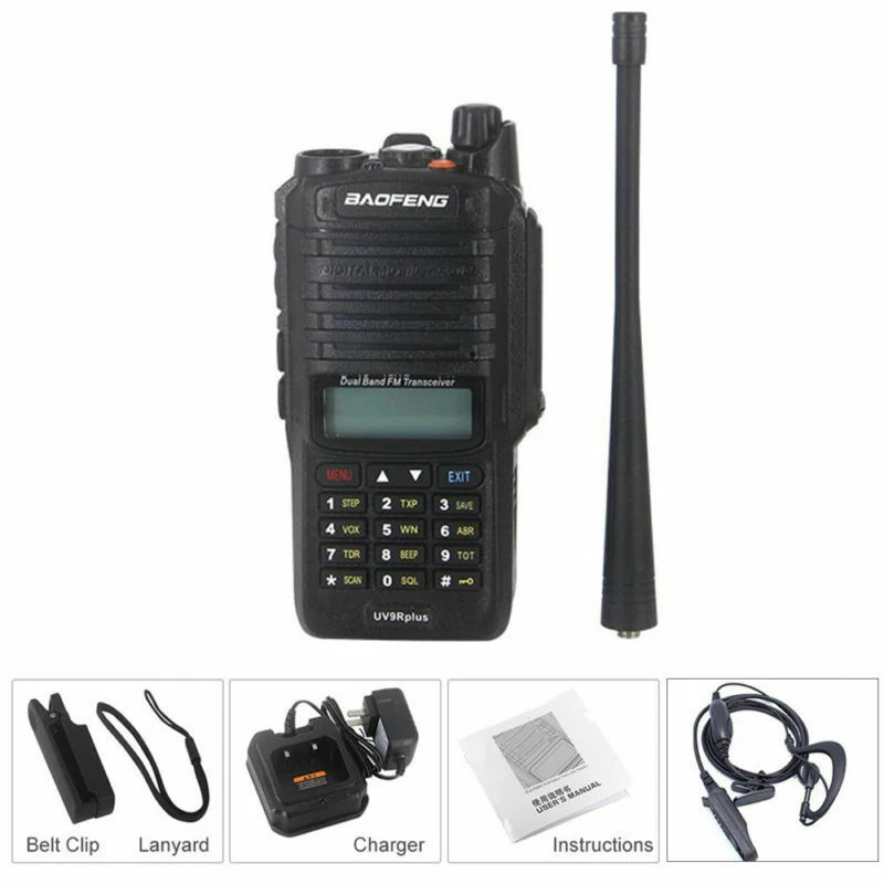 

Portable Baofeng UV-9R Plus 15W Walkie Talkie High Power Long Range 2 Way Radio IP67
