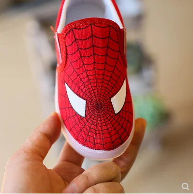 Новые Детские Superman Spiderman Batman обувь для мальчиков и девочек, модная детская кофта из хлопка с подкладкой спортивная обувь рождественские/обувь Размеры 20-31