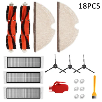 

18Pcs Vacuum Cleaner Accessories Main Brush/Filters/Side Brushes /Water Tank Filter for Xiaomi Roborock S5 S5Max S50 S51 S55 S6