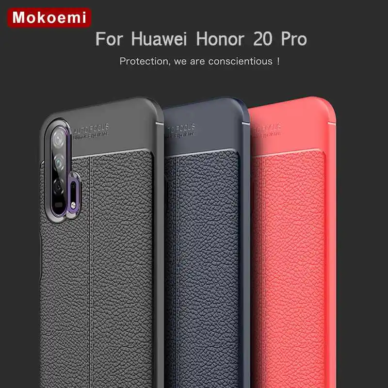 

Mokoemi Lichee Pattern Shock Proof Soft 6.26"For Huawei Honor 20 Pro Case For Huawei Honor 20 Pro Cell Phone Case Cover