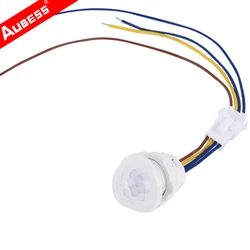 Aubess – interrupteur à capteur de mouvement infrarouge PIR LED, interrupteur intelligent, allumage et extinction automatique, détecteur de mouvement corporel PIR, 110/265V 