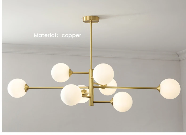 Modern Glass Ball Led Ceiling Chandelier Black Gold for Bedroom Living Dining Room Table Pendant Lamp Lusters Luminaire Lighting antique chandeliers