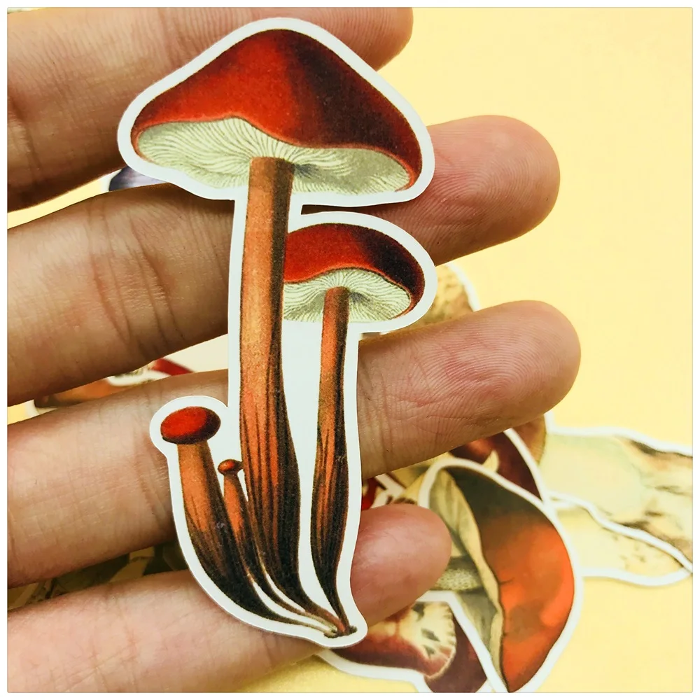 

26Pcs/Pack Vintage Cartoon Mushroom Letter Sticker DIY Craft Scrapbooking Album Journal Happy Planner Decorative Stickers