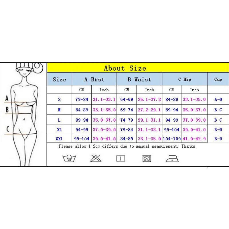 Large size Swimsuit Sexy Women Swimwear Female Push Up High Waist Bikini Brazilian Bikini set Biquini Bathing Suit Women