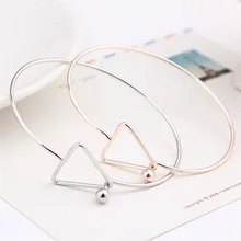 Корейский женский браслет, модный треугольный браслет с пряжкой, женский браслет, ювелирное изделие