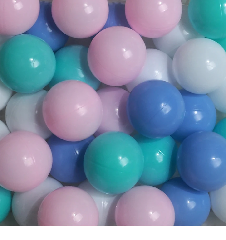 50 шт./лот, Экологичный красочный шар, пластиковый Океанский шар, веселые детские игрушки, детская игрушка для плавания, водный бассейн, волнистый шар диаметром 7 см
