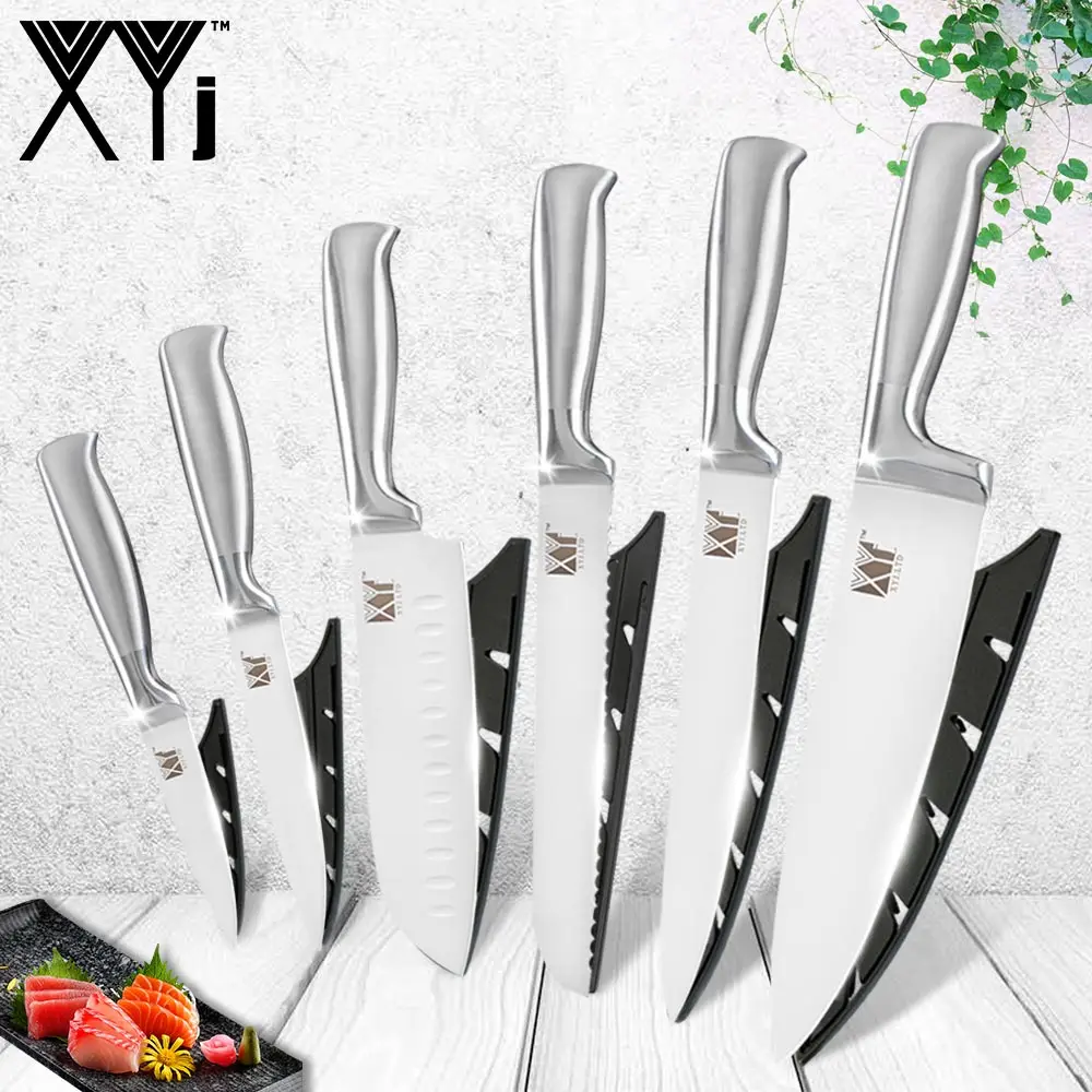 

Top Quality Kitchen Knives Set COOBNESS Brand 3" 4" 5" 6" Zirconia Ceramic Knife + Durable Multifunctional Peeler + Knife Stand