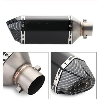

51mm Universal Yoshimura motorcycle exhaust pipe Moto muffler for K8K9 R6K7 Kawasaki 200 small ninja 350/250