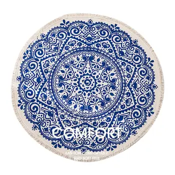 

Cotton Carpet Comfortable Non-slip Bohemian Rug Durable Floor Mat for Home Decoration