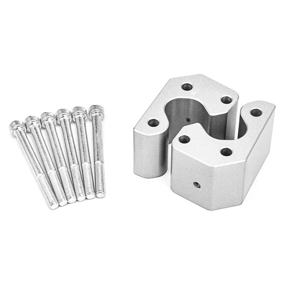 Заготовка Алюминий 2 дюймов серебро образного руля рукоятка Spacer комплект для 2008- Kawasaki Concours 1400GTR