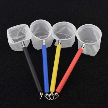 

Retractable 3D Aquarium Stainless Steel Fishnet Pocket Shrimp Catching Fish Tank Cleaning Net Round /Square Shape Accessories