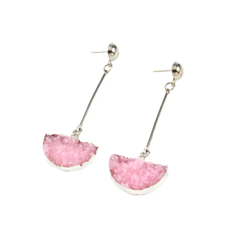 6druzy earrings jewelry Ohrringe bijoux earings earring earing pendientes brinco big earrings vintage jewelry wedding earrings geometric earrings long earrings gifts for women resin earrings korean earrings