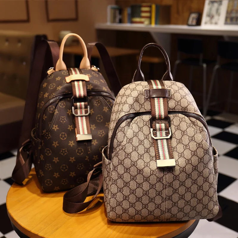 

2019 Summer Women Leather Backpack Shoulders Package Student Multipurpose Travelling Mochila School Bags For Teenage Girls