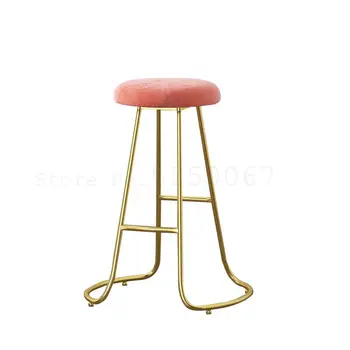 

Make-up Stool Dressing Table Stool Modern Simple Nail Stool Light Luxury Fashion Iron Stool Bar Chair Dining Table Stool