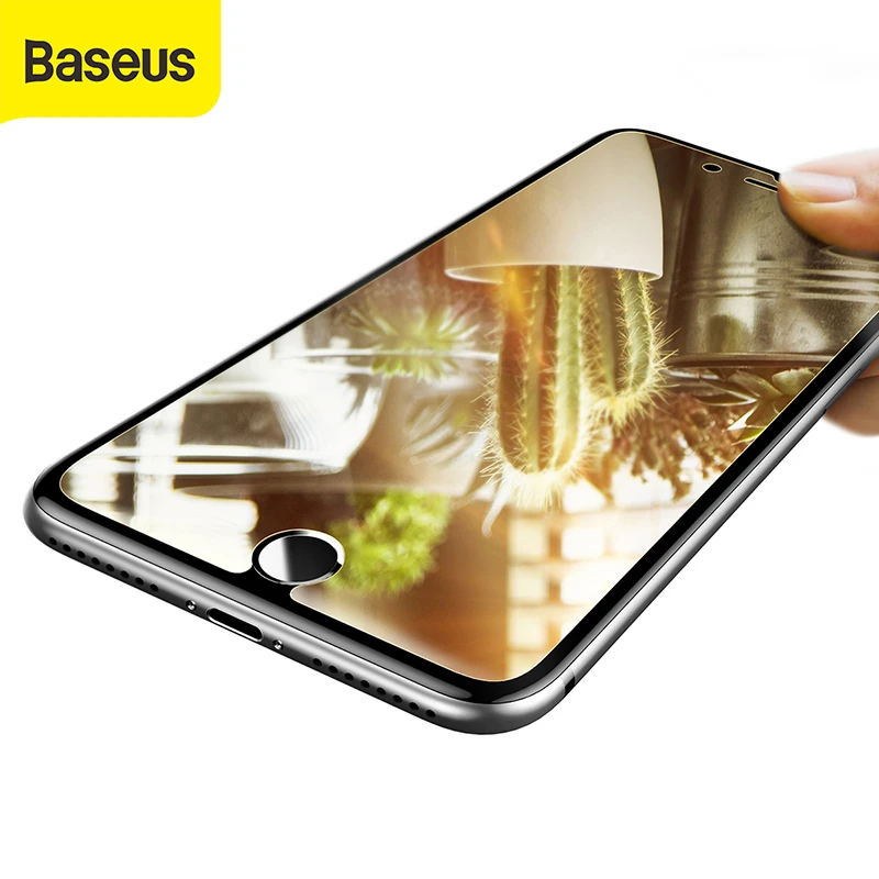 Baseus зеркальная Защита экрана для iPhone 7 закаленное стекло Plus HD прозрачная передняя