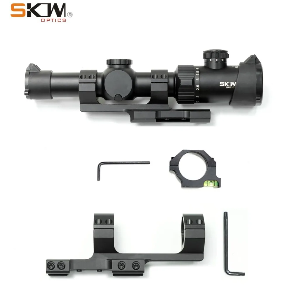 SKWoptics 1,25-5x26 XMOA-G тактические оптические прицелы для охоты AK AR M4 прицел компактный прицел MOA Сетка 30 прицел кольцо