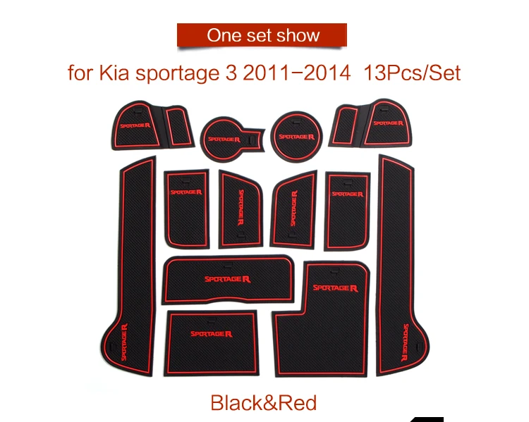 Car Gate Slot Cup Mat for KIA Sportage 3 2011 2012 2013 2014 2015 Door Groove Mats Anti-Slip Cup pad Cover Interior Accessories Car Gate Slot Cup Mat for KIA Sportage 3 2011 2012 2013 2014 2015 Door Groove Mats Anti-Slip Cup pad Cover Interior Accessories