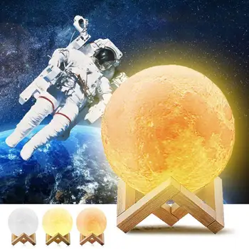 

High Quality Touch Pat Light Remote Control Bedside Moon Night Lamp for Christmas Holiday LED Moonlight Lamp