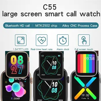 

IWO 16 C55 SmartWatch Bluethooth Phone Call Strap Replacement Sport Smart Watch men women smartwatch pk w26 iwo 12 w46 iwo max