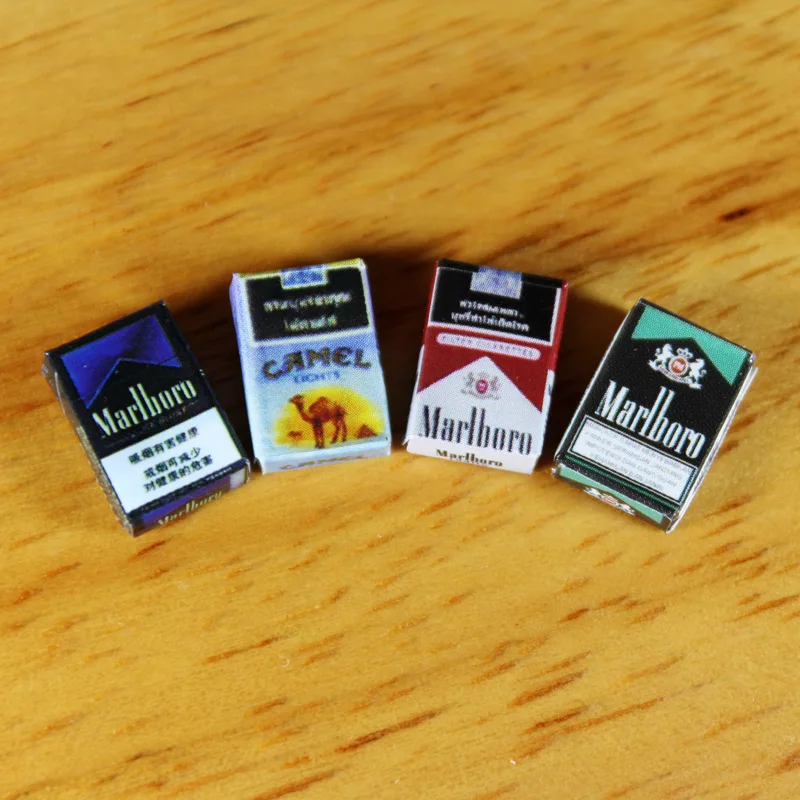 4PCS Cute Mini 1:12 Scale Miniature Dollhouse Cigarette Model Pretend Play BJD Doll House Decoration Accessorries 2 4PCS Cute Mini 1:12 Scale Miniature Dollhouse Cigarette Model Pretend Play BJD Doll House Decoration Accessorries 2