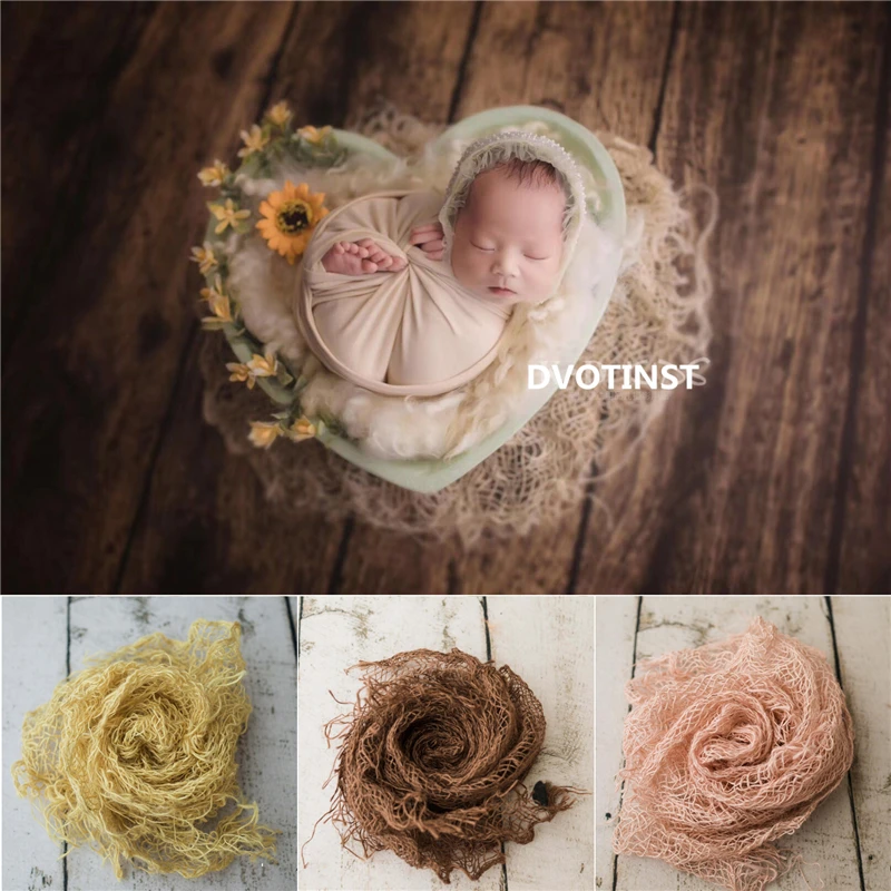 Comprar Accesorios de fotografía Dvotinst recién nacido Retro cáñamo Backgound Balnket Lino estera Pad estudio Shoot fotografía accesorios foto Accesorios