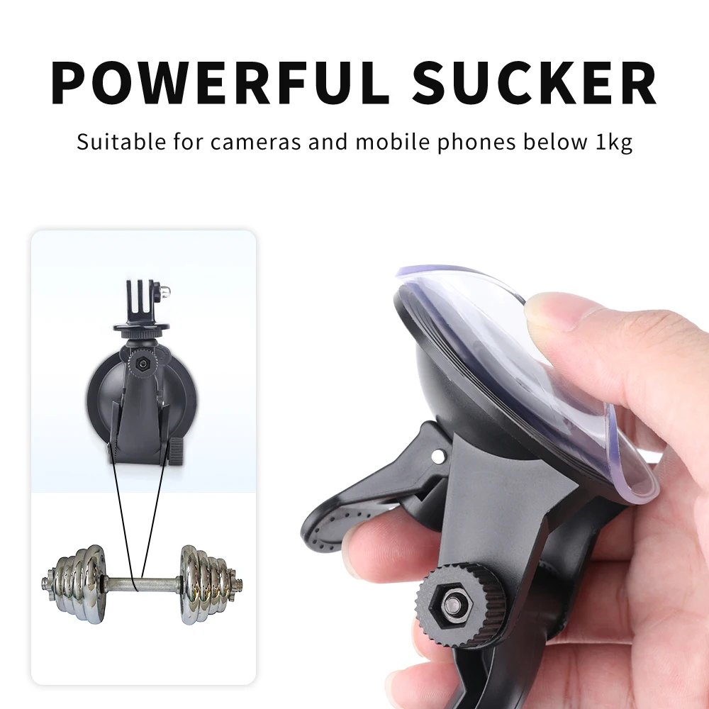 Мини Присоска на лобовое стекло для GoPro Hero 9 8 7 6 5 Black Sjcam Sj4000 Xiaomi Yi 4K Eken H9 H9r Go Pro