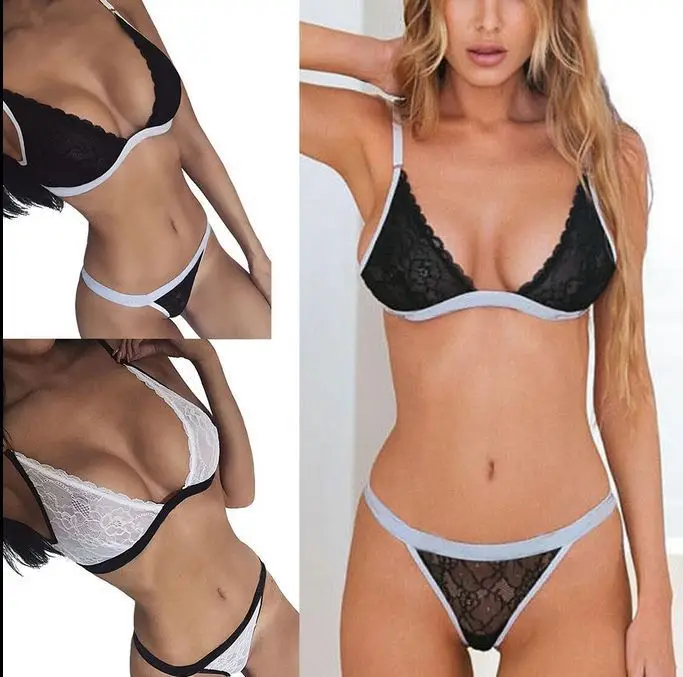 

European and American style underwear, one-piece, open file, taste pajamas, three-point soft
