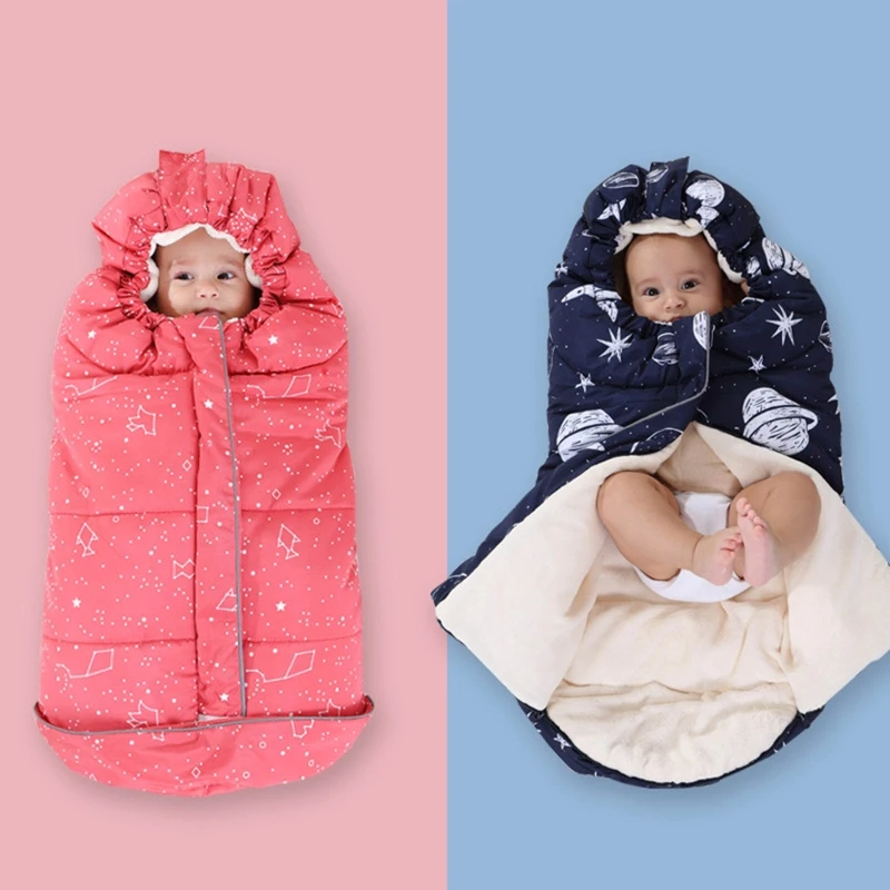 

Baby Infant Stroller Footmuff Winter Autumn Windproof Thicken Warm Sleeping Bag Swaddle Wrap Blanket for Pram Buggy Pushchair