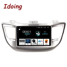 Idoing " 4G+ 64G Автомобильный Радио Мультимедиа Android видео плеер для hyundai Tucson 3 IX35 2009- навигация gps седан No 2din DVD