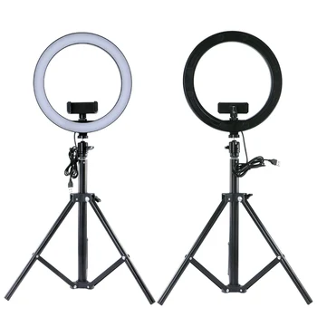 

USB Interface Adjustable LED Selfie Ring Light Camera Phone Photography Video Makeup Lamp Ring Fill Light RGB Selfie Ring