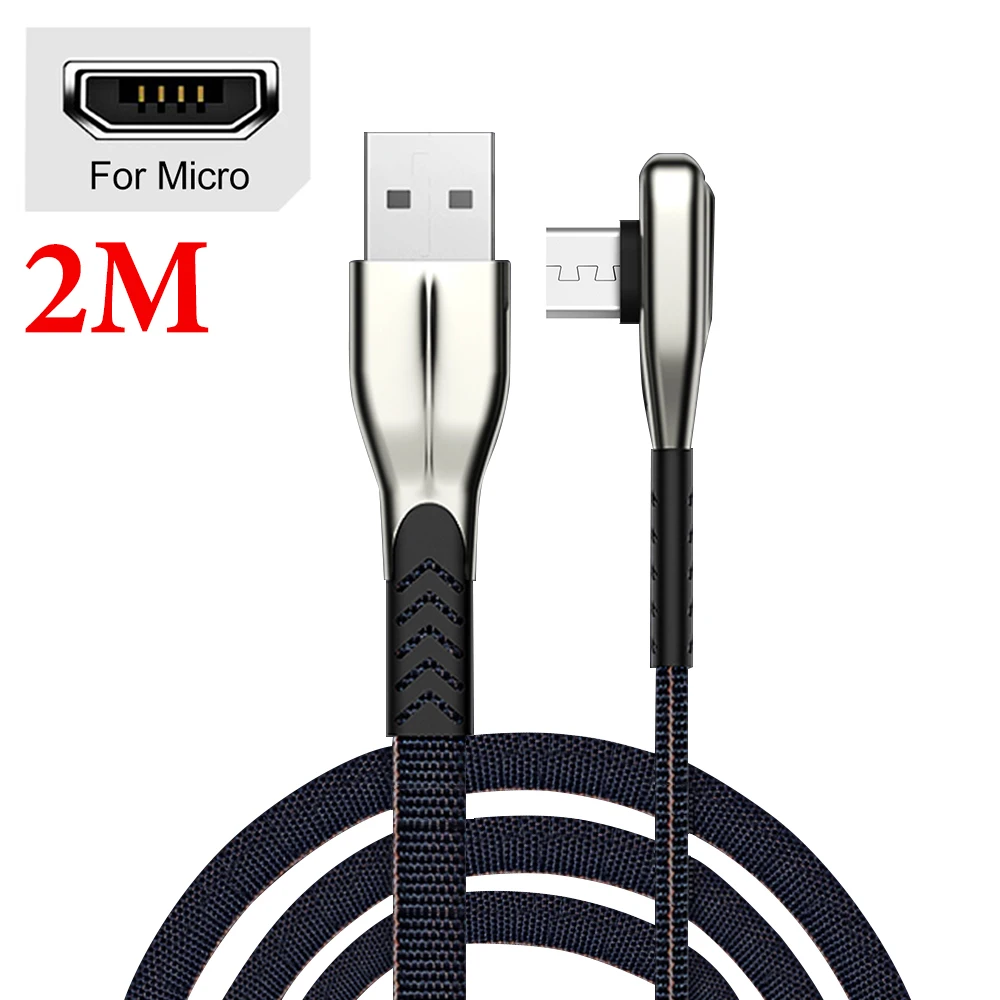 3а usb type-C кабель для быстрой зарядки type-C кабель для huawei P30 P20 Pro зарядное устройство для телефона Micro USB шнур для iPhone 11 USB Дата линия - Цвет: Micro-Blue