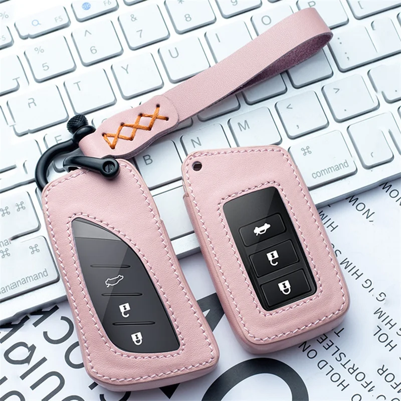 High Quality Leather Car Key Cover Case Holder Keychain For Lexus NX GS