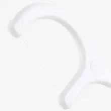 50 шт./кор. одноразовый Сверхтонкий зубочистки с нитью палочка в форме банта зубочистка инструмент гигиены полости рта с портативным чехлом