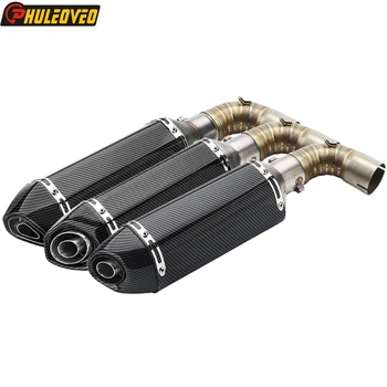 For Honda CB1000R 2008-2016 Motorcycle Exhaust Middle Link Pipe Escape Moto Muffler Pot Connect Pipe