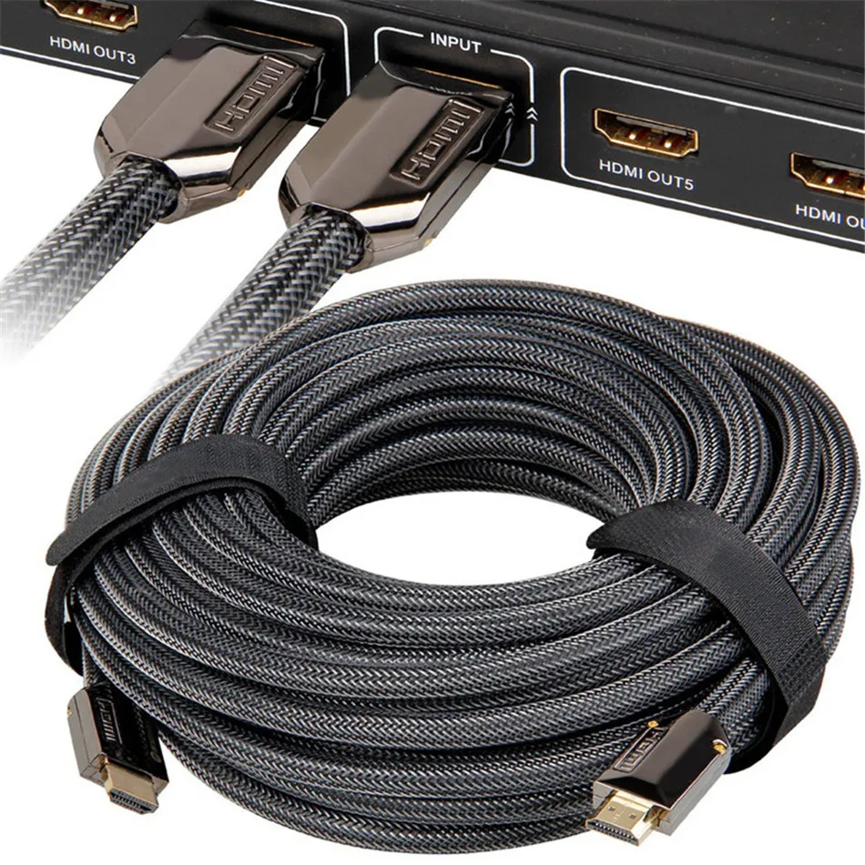 Кабель HDMI 4K плоский кабель папа 1 м 5 2 3 для Apple TV PS4 проектор компьютера чехол из