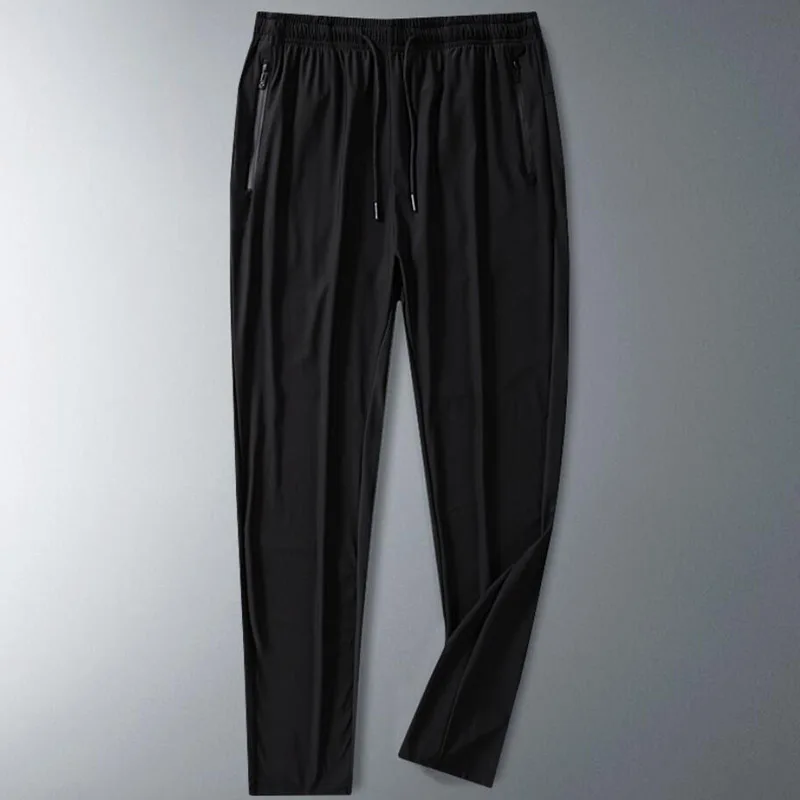 Big size 8xl 7xl 9XL summer men`s Ice silk fabric sports sweatpants Slim Stretch Loose pant men Military Quick Dry trousers 4