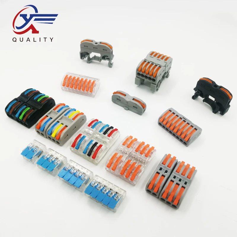 

PCT-222 412/413/414/415 Wo Compact Wire Wiring Connector Conductor Terminal Block With Lever 0.08-2.5mm2 SPL-2/3 LSA-1/5 Go