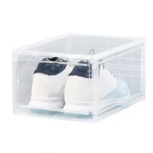 1 шт. пластиковая коробка для обуви прозрачный ящик чехол для защиты обуви от пыли контейнер для хранения Коробка для хранения игрушек коробка для обуви коробка для хранения обуви - Цвет: Transparent