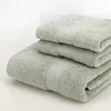 Fashion Hotel Towel Sets 3 Pieces Each Set Towel Combed Cotton Adult Bath Towel Hand Towel Sets 140x70cm 74x33cm 17 Colors 3