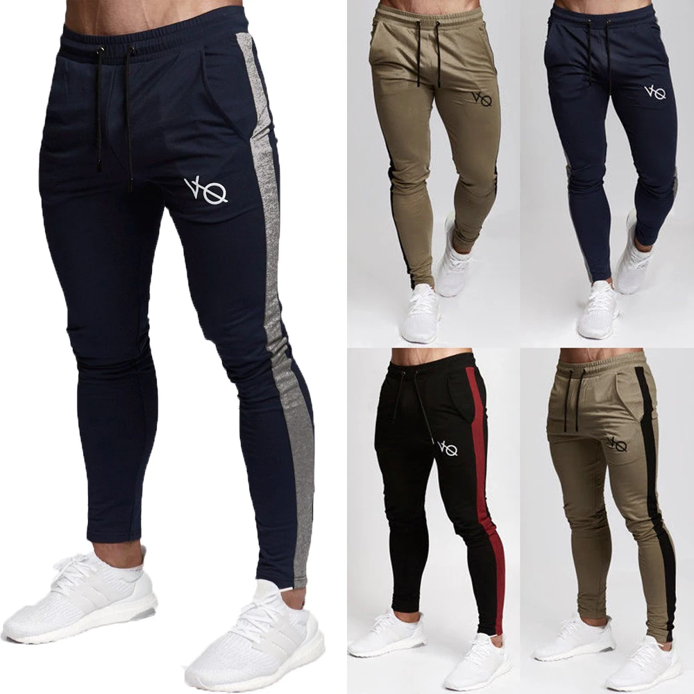 Новые осенние мужские облегающие модные брюки для бега, повседневные Хип-хоп брюки, мужские повседневные хипстерские тренировочные спортивные штаны