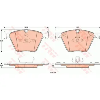 

Disc pads front BMW X6 E71/E72/GT 4.4i 08 TRW GDB1915