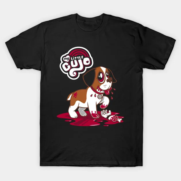 Мужская футболка My Little Cujo Стивен Кинг жуткая Милая для любителей фильмов ужасов