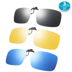 Natuwe & Co унисекс Поляризованные клип-на флип-объектив для рецепта солнцезащитные очки УФ-защита солнцезащитные очки более Рецептурные очки